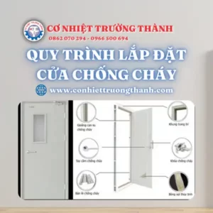quy trình lắp đặt cửa chống cháy