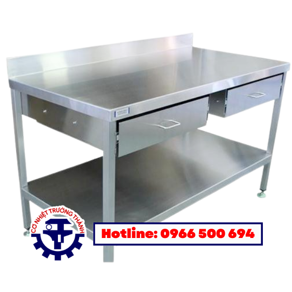 bàn thao tác inox có ngăn kéo