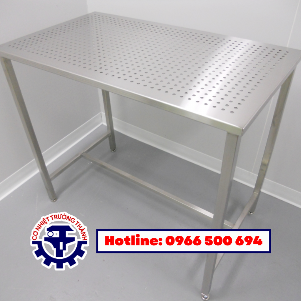 bàn thao tác inox đột lỗ