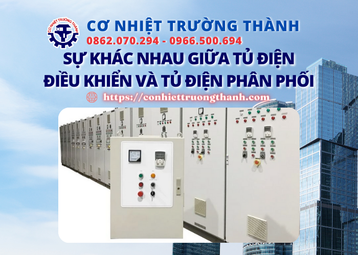 sự khác nhau giữa tủ điện điều khiển và tủ điện phân phối