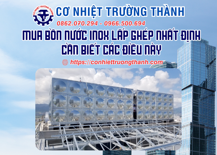 mua bồn nước inox lắp ghép nhất Định cần biết các điều này