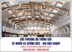 các phương án thông gió tự nhiên vs cưỡng bức – khi nào chọn