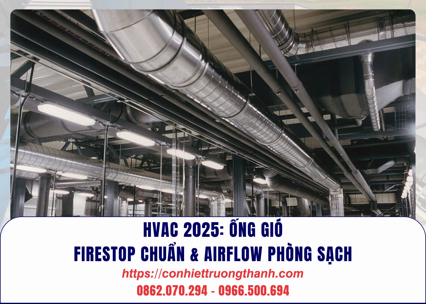 hvac 2025 ống gió, firestop chuẩn & airflow phòng sạch
