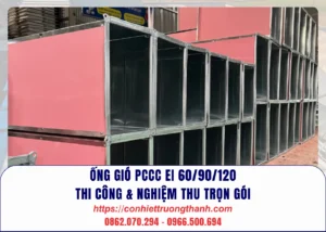 ống gió pccc ei 6090120 thi công & nghiệm thu trọn gói