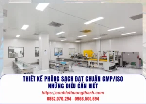 thiết kế phòng sạch đạt chuẩn gmpiso – những điều cần biết