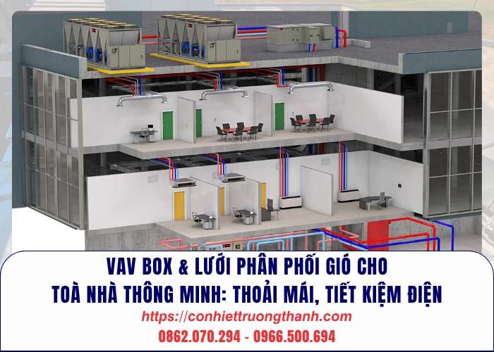 vav box & lưới phân phối gió cho toà nhà thông minh thoải mái, tiết kiệm điện