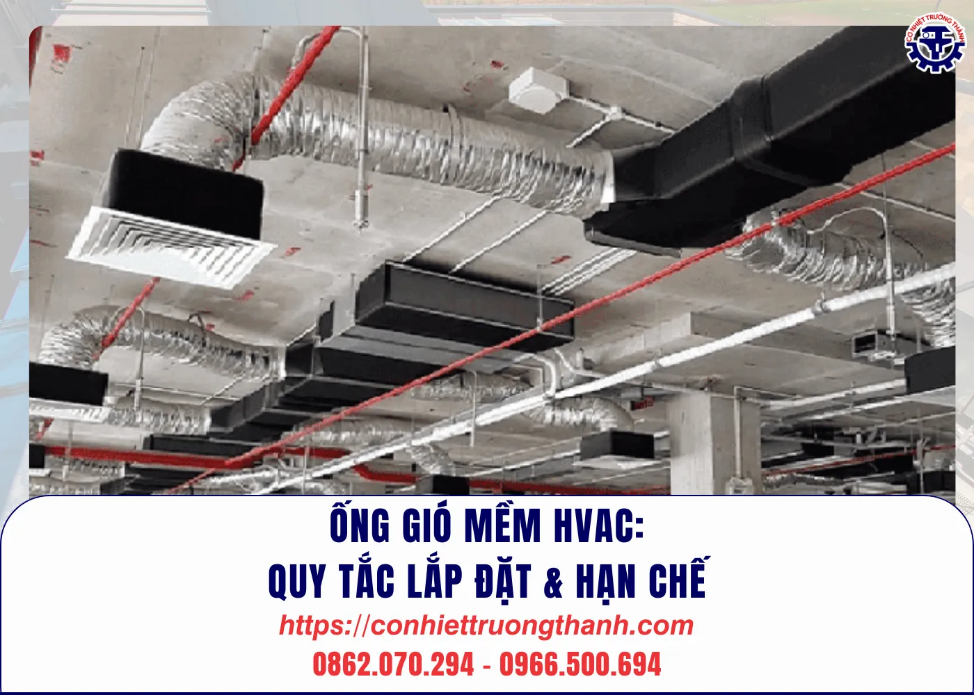 Ống gió mềm hvac quy tắc lắp đặt & hạn chế