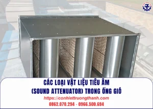 các loại vật liệu tiêu Âm (sound attenuator) trong Ống gió