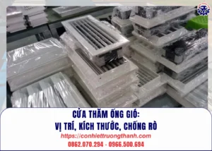 cửa thăm ống gió vị trí, kích thước, chống rò