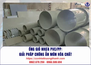 Ống gió nhựa pvcpp giải pháp chống Ăn mòn hóa chất