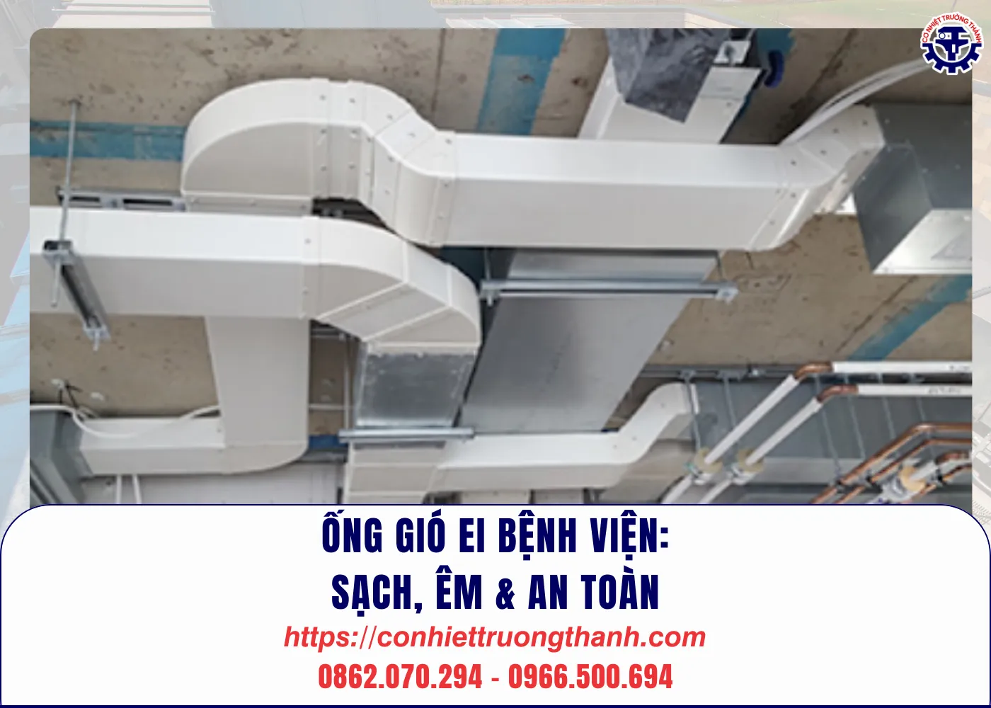 Ống gió ei bệnh viện sạch, êm & an toàn