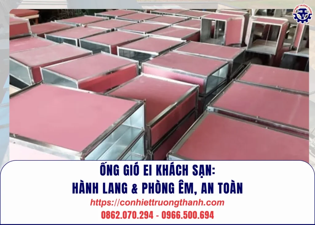 Ống gió ei khách sạn hành lang & phòng êm, an toàn