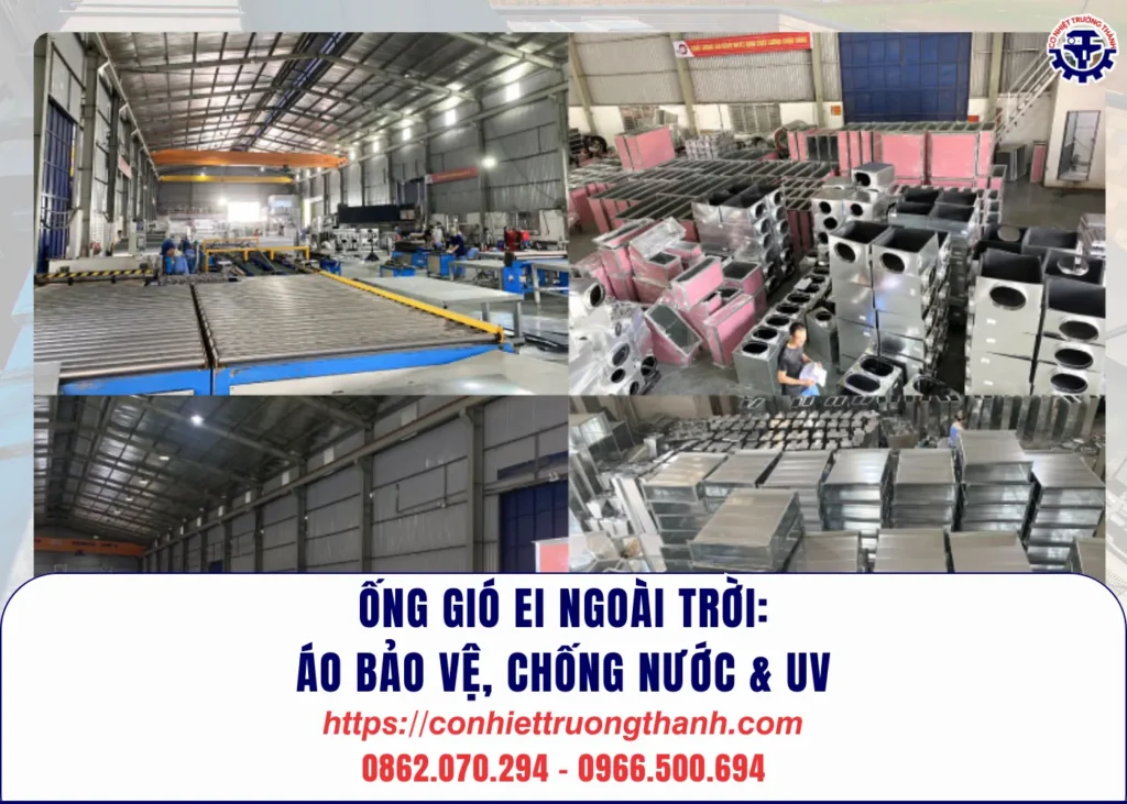 Ống gió ei ngoài trời áo bảo vệ, chống nước & uv