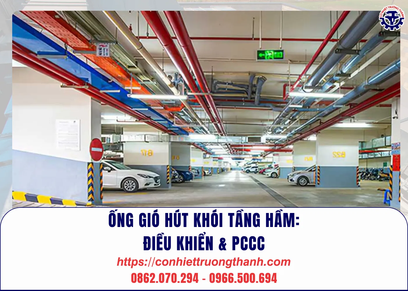 Ống gió hút khói tầng hầm điều khiển & pccc