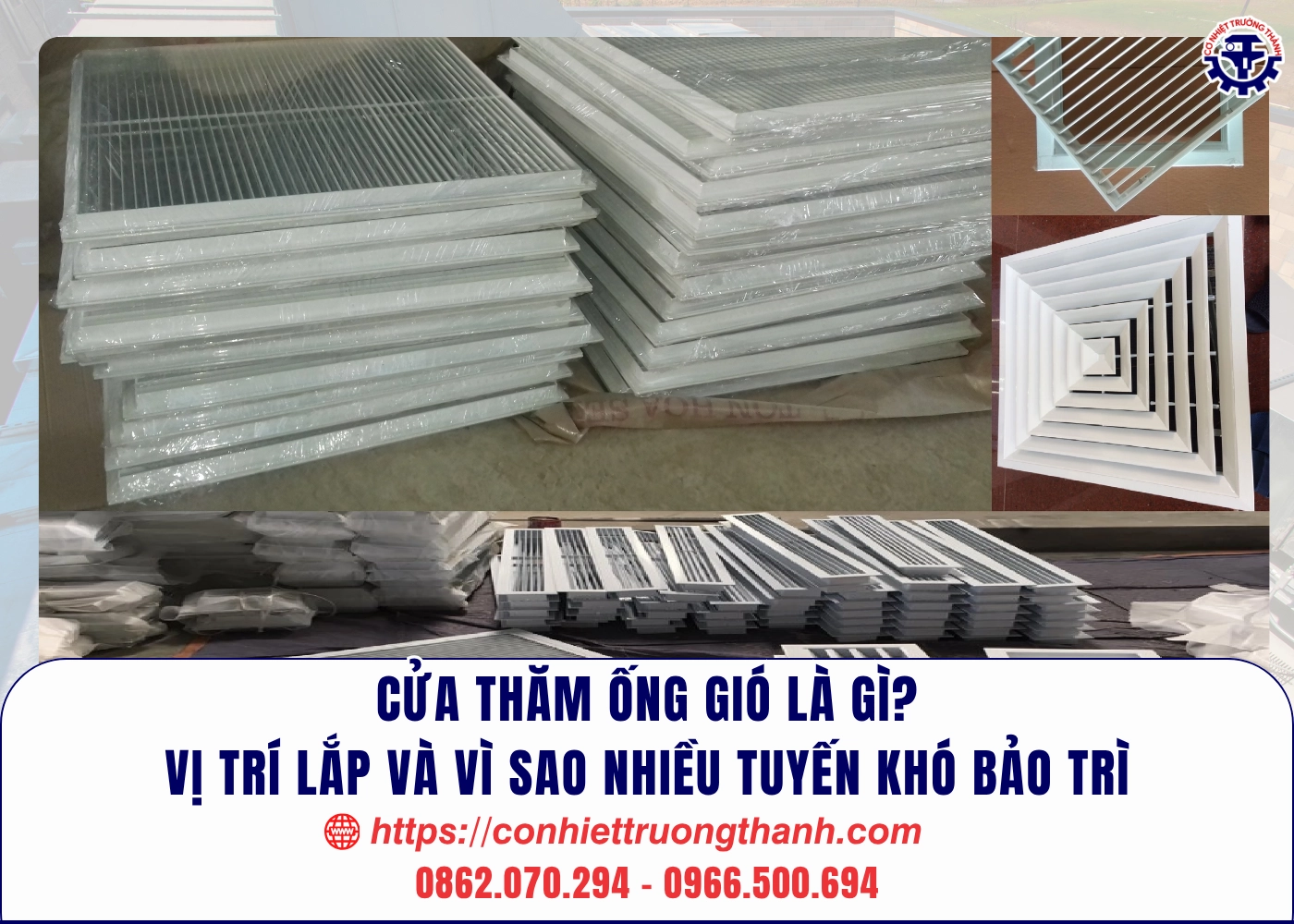 cửa thăm ống gió là gì vị trí lắp và vì sao nhiều tuyến khó bảo trì