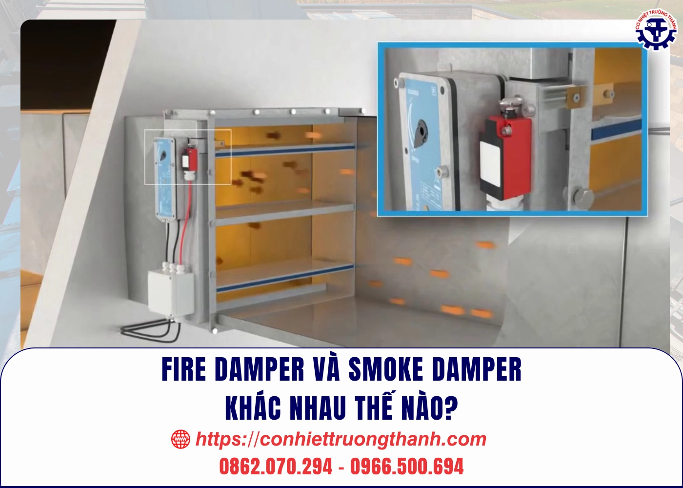 fire damper và smoke damper khác nhau thế nào