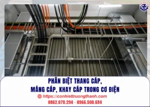 phân biệt thang cáp, máng cáp, khay cáp trong cơ điện