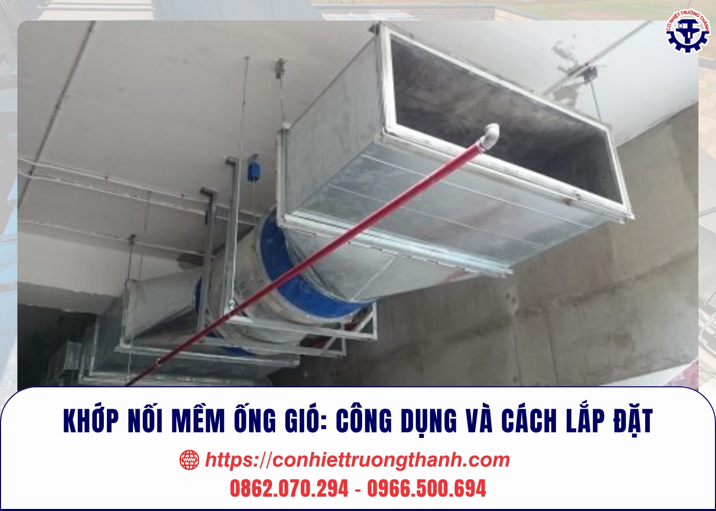 khớp nối mềm ống gió công dụng và cách lắp đặt