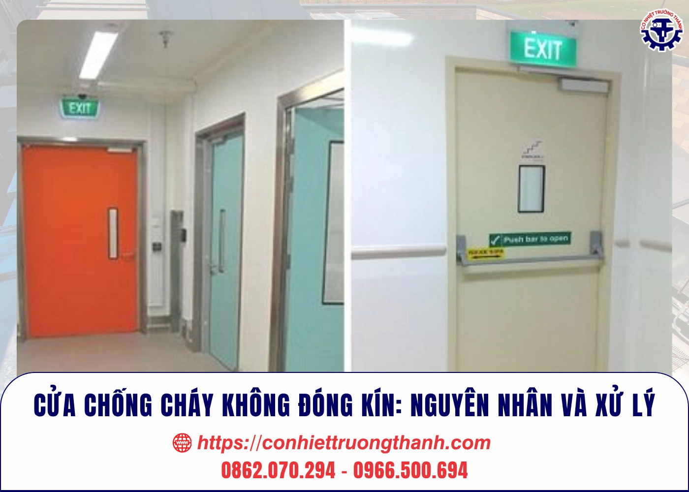 cửa chống cháy không đóng kín nguyên nhân và xử lý