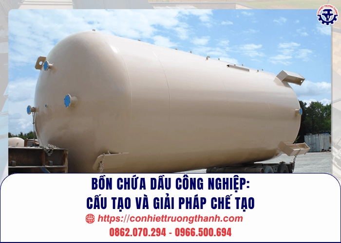 bồn chứa dầu công nghiệp cấu tạo và giải pháp chế tạo