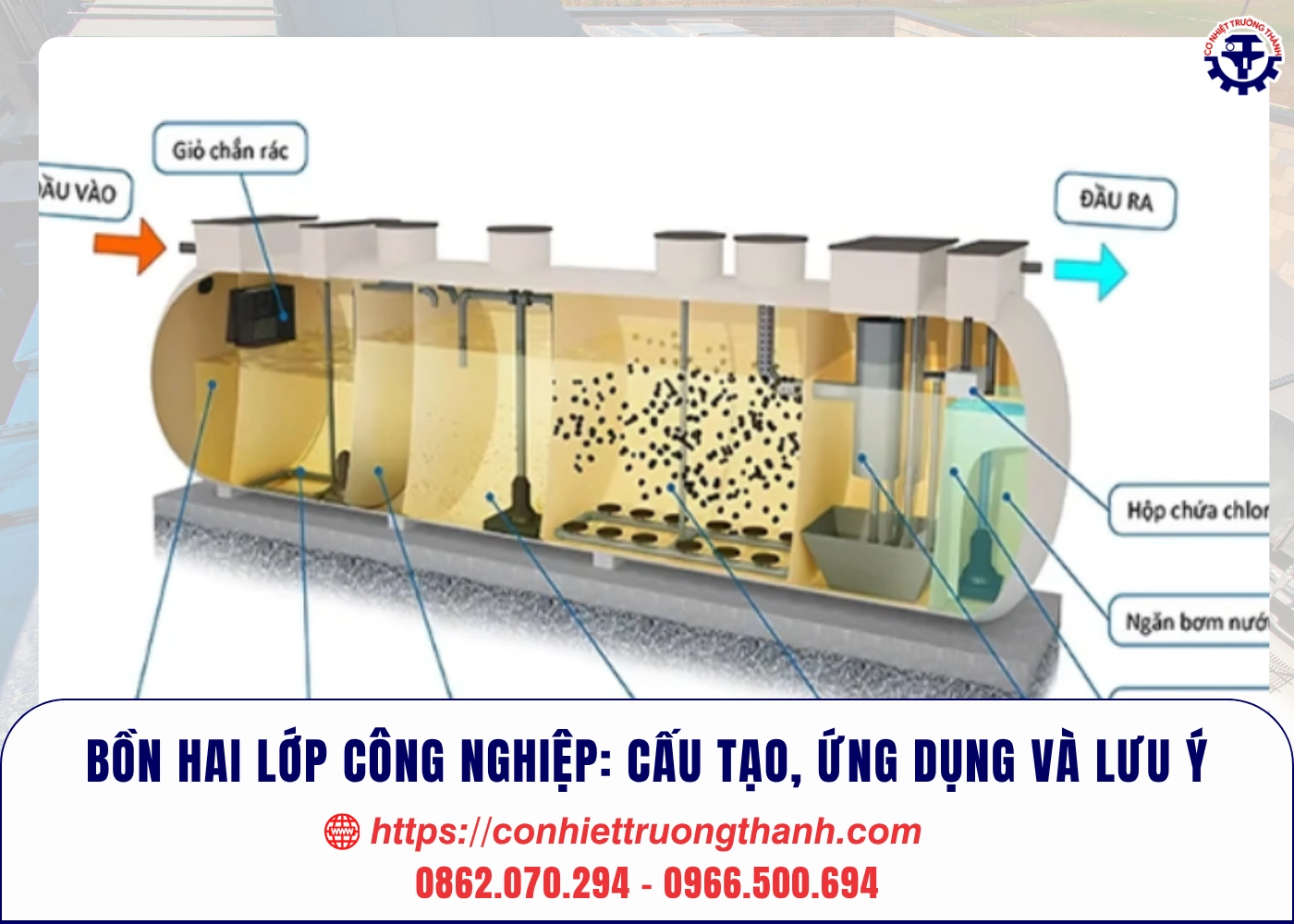 bồn hai lớp công nghiệp cấu tạo, ứng dụng và lưu ý