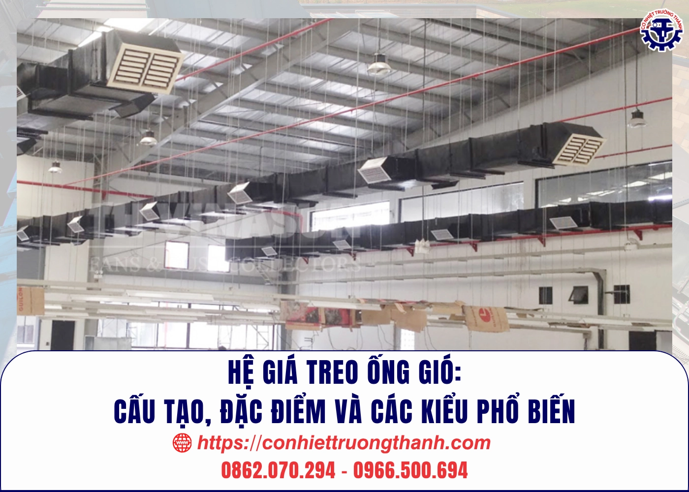 hệ giá treo ống gió cấu tạo, đặc điểm và các kiểu phổ biến