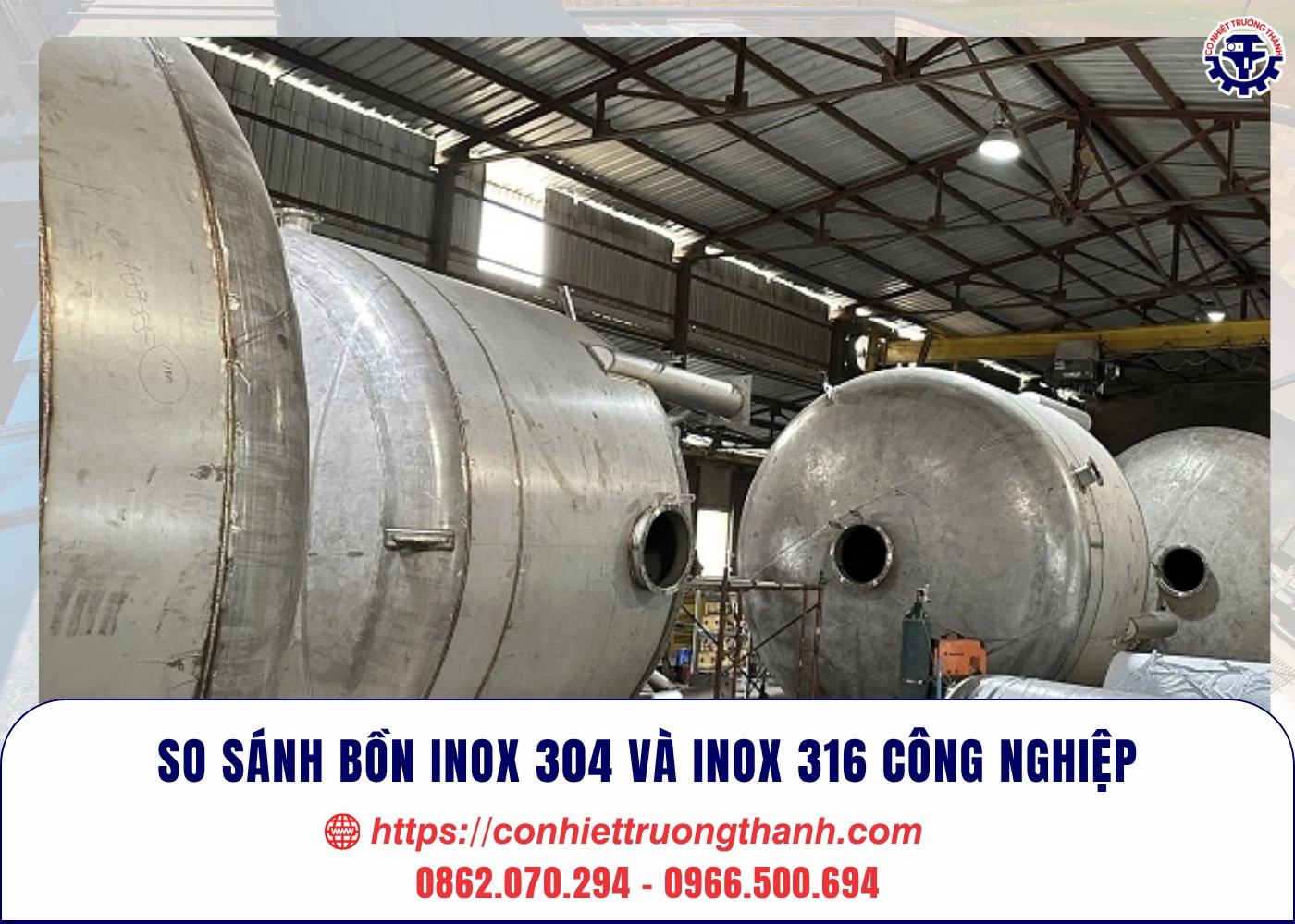 so sánh bồn inox 304 và inox 316 công nghiệp