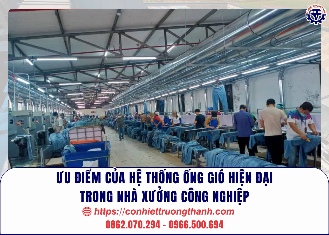 Ưu điểm của hệ thống ống gió hiện đại trong nhà xưởng công nghiệp
